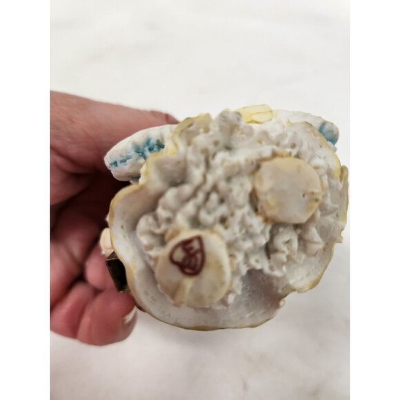 Vintage Enesco Mary's Moo Moos Cow Figurine Angel Girl With Bell Ornament - Picture 8 of 8